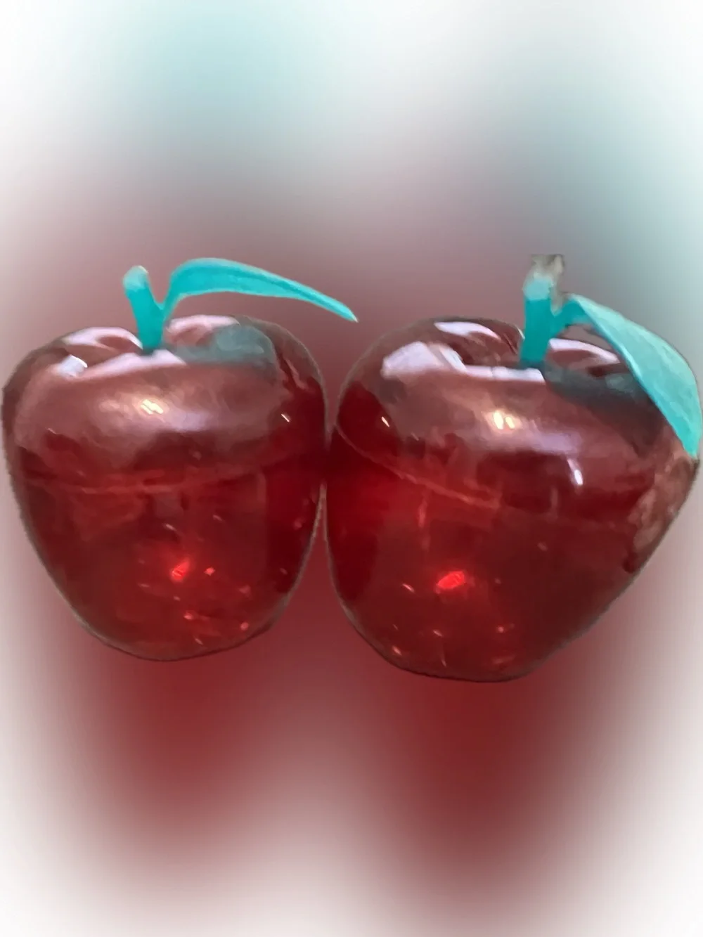 Red Apple Leaf Storage Container Storage Candy Dish  Teacher School Decor 2 Sets